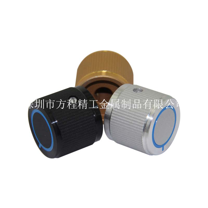 全鋁旋鈕插齒條紋旋鈕 整圈條紋 噴砂質(zhì)感 直徑20高度17內(nèi)孔直徑6