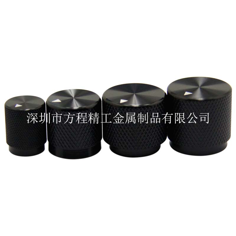 全鋁旋鈕全鋁滾花旋鈕 R角 三角標 內孔直徑6mm 側面鎖螺絲固定