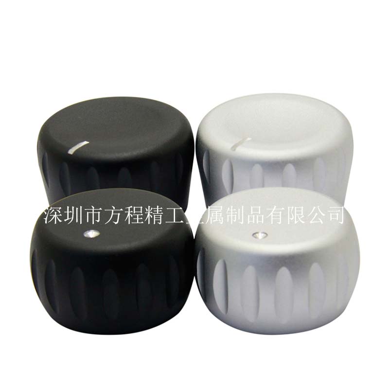 全鋁旋鈕全鋁鼓型旋鈕 噴砂質(zhì)感 內(nèi)孔直徑6mm 側(cè)面鎖螺絲固定